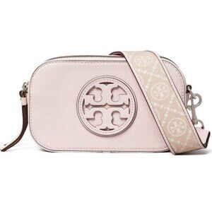 ❤️ NWT Tory Burch Mini Miller Leather Crossbody Bag Pale Pink AUTHENTIC